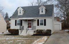 Nice clean looking Cape. Exterior just repainted including the garage. Roof is newer dimensional. Detached one car garage with extra storage. Rear fenced in area perfect for the family pet.