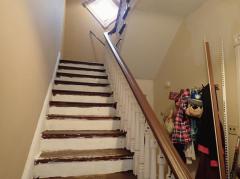 Entry with wood floors.