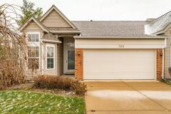 This amazing Springbrook ranch condo is close to WPAFB, shopping, malls & restaurants + in Centerville SD. Lush landscaping surrounds this desirable end unit. The home is flooded w/ natural light from numerous Transom windows, a large bay window that surrounds the breakfast nook + the patio door. Hardwood floors run throughout the entry, kitchen & breakfast nook. The Chef’s kitchen boasts ample amounts of warm wood cabinets & countertops plus a practical pantry. The kitchen is open to the dining & living room which has tall ceilings which creates the perfect space to entertain. A cozy fireplace is perfect for cold OH nights. The master suite has a roomy walk-in closet, double sinks & a shower/tub. There's a 2nd bedroom & full bath w/ walk-in shower. The utility room completes this amazing condo, all on 1 level. The oversized garage has lots of storage. Enjoy the outdoors from your semi-private deck. New water filtration system.