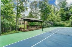 Gazebo to set and watch the match! Freshly updated tennis court! Lights for evening enjoyment!