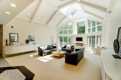 Great room also has wet bar to the left in floating cabinets!