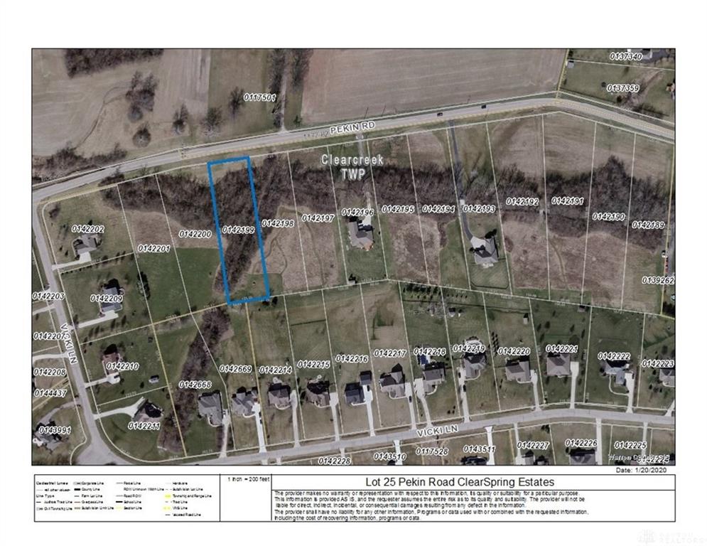 Lot #25 Pekin RD CLEARCREEKTOWNSHIP OH