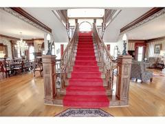 Impressive grand center staircase