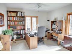 Beautiful Daylight window in the lower level 5 th bedroom, currently used as an office.