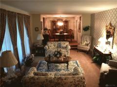Sunken living room and dining room