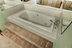 Whirlpool tub in master bath