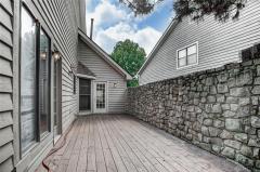 Private deck with entrance off master bedroom or from laundry room