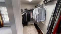 Spacious walk-in closet