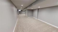 Basement sump pump has battery backup.