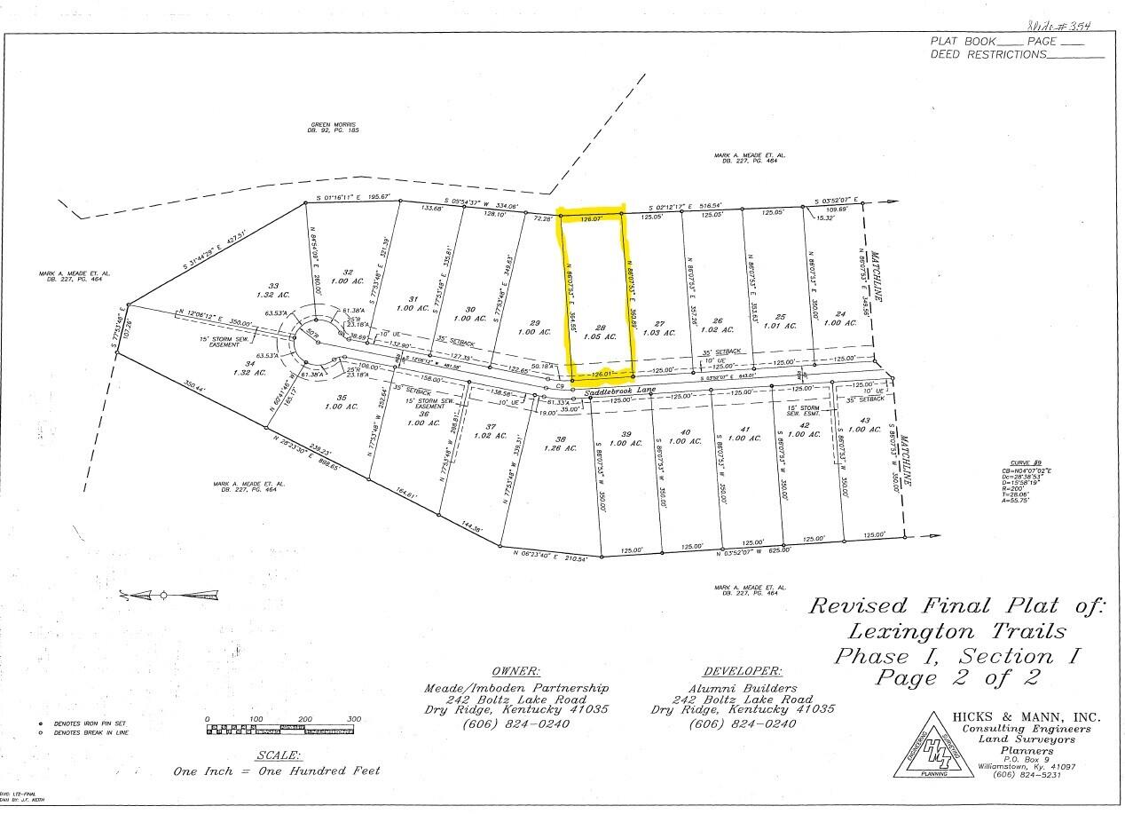 Photo of Lot 28 Saddlebrook Lane, Dry Ridge, KY 41035