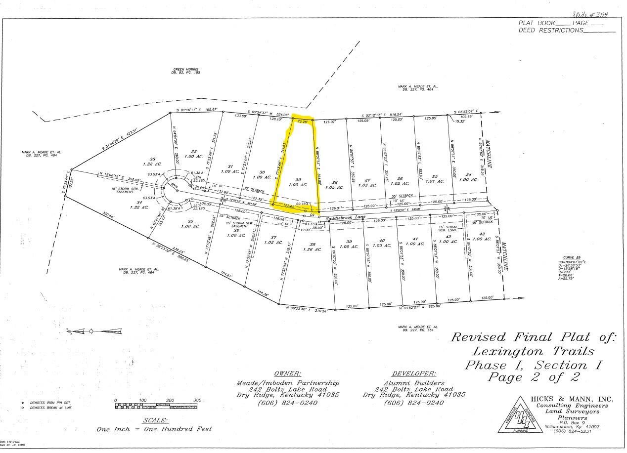 Photo of Lot 29 Saddlebrook Lane, Dry Ridge, KY 41035