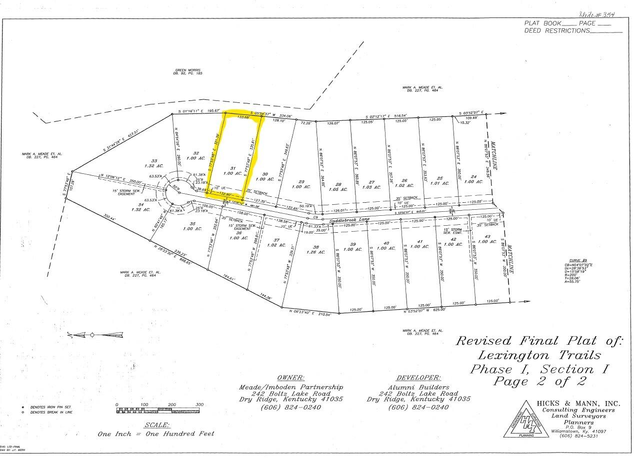 Photo of Lot 31 Saddlebrook Lane, Dry Ridge, KY 41035