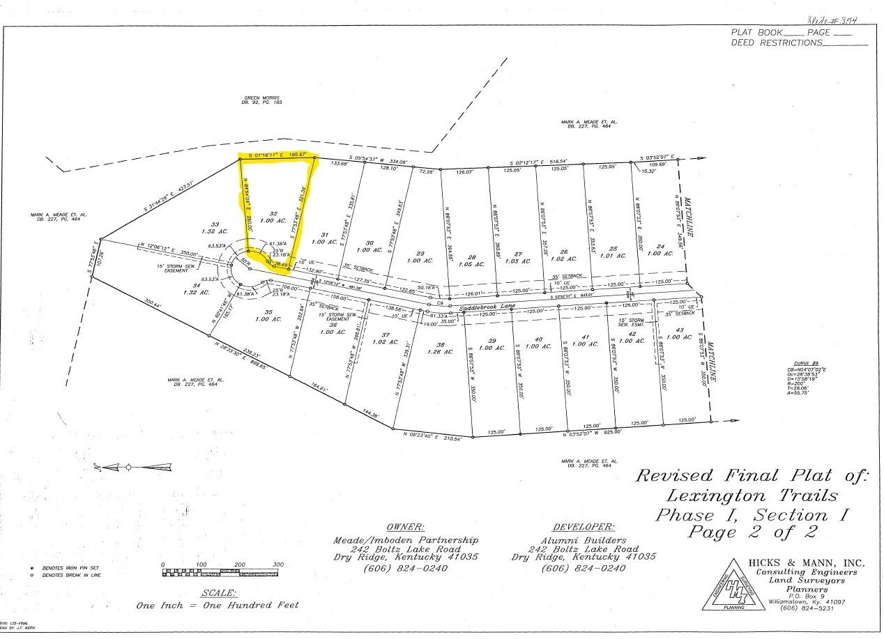 Photo of Lot 32 Saddlebrook Lane, Dry Ridge, KY 41035