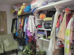 One of several walk in closets.