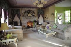 Gas fireplace. Tray ceilings in Living and dining room. Ceilings on lower level are 10 ft. ceilings upstairs are 8 ft.