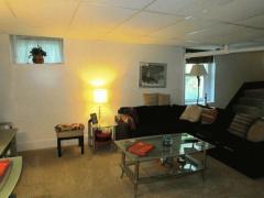 Lower level family room has newer carpet and walkout to backyard. There is also a laundry room and a workshop in the lower level.