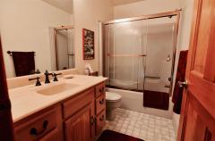 2nd Floor Bath* Roomy & spacious with tub/shower combo & beautiful wood cabinetry.