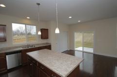 Kitchen and Dining Area with walk-out