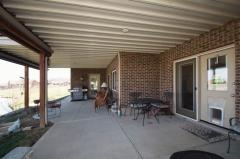Patio's are 13 x 11 and 17 x 14.
