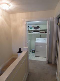 In this house, the laundry is on the second floor next to the master bedroom which is very convenient!