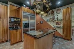 Abundance of Cabinet Space. Pot Rack, Unique lighting.
