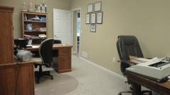 This space has been used as a conference room in the past. Is currently shared office space.