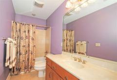 Convenient full bath on lower level