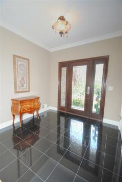 Brilliant entry has granite floors