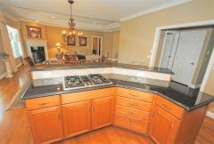 Kitchen features Jenn-Air gas stove