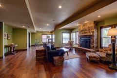 and view of the woods providing lodge like experience!
