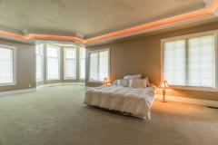 Master bedroom, beautiful crown molding, lit ceiling, sitting room. More space than you need!