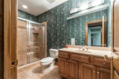 Full bathroom on lower level next to your 4th bedroom!