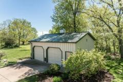 2 car detached garage