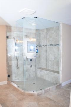 The Sellers chose to add this deluxe shower along with the double vanity and soaking tub in their AMAZING master bath!
