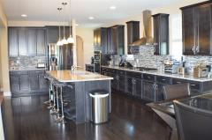 This kitchen is STUNNING! Lots of cabinets and counter space!