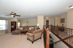 Iron Balusters enhance the staircase.