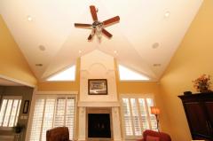 Architecturally striking ceiling in the Great Room.