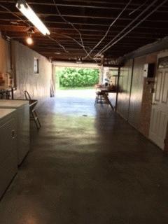 Garage door in open position.