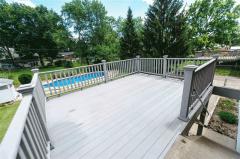 Wonderful view of pool from maintenance free deck!
