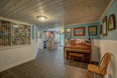 Expansive family room features walk-out to private yard
