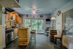 Wet bar is perfect for entertaining and has a dish washer and wine refrigerator