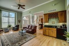 Gorgeous hardwoods abound throughout main level