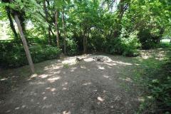 Private rear yard situated in desirable Ryle School District