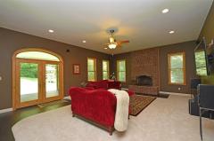 Family Room has 10' Ceilings & Walk out to Covered Deck and Gorgeous Back Yard.
