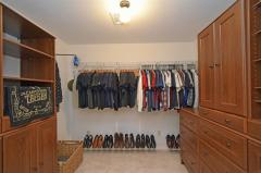 One of two walk in Closets in the Master Suite.