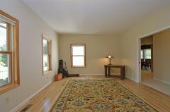 Hard wood floors & Pocket Doors in Living Room.