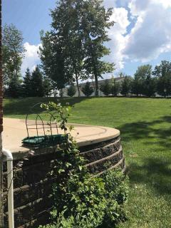 Blue spruce and Leland Spruce trees added for shade and privacy. Relaxing on the patio will be a delight