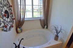 Relax those tired muscles in the Comfortable Jetted Tub!
