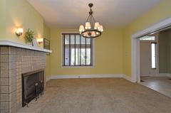 Large space for dining. Great windows. Window treatments included.