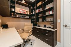 Great second space conveniently located on the master suite level features built-ins designed by California Closets!